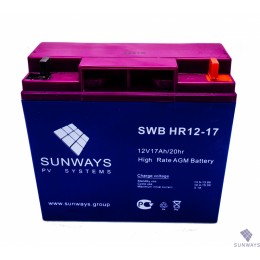 Аккумуляторная батарея SUNWAYS HR 12-17