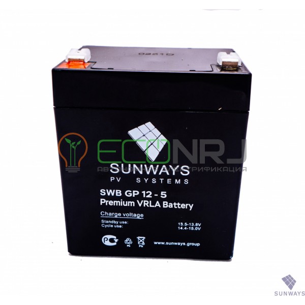 Аккумуляторная батарея SUNWAYS GP 12-5