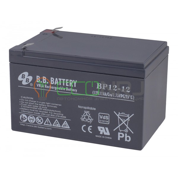 Аккумуляторная батарея B.B.Battery BP 12-12