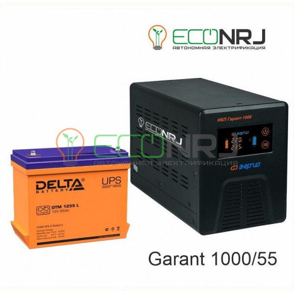 Инвертор (ИБП) Энергия ПН-1000 + Аккумуляторная батарея Delta DTM 1255 L