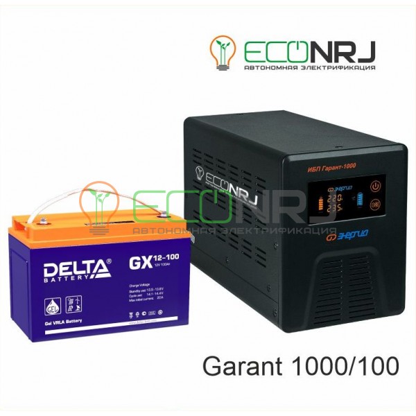 Инвертор (ИБП) Энергия ПН-1000 + Аккумуляторная батарея Delta GX 12-100