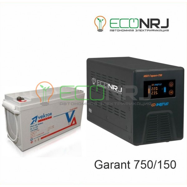 Инвертор (ИБП) Энергия ПН-750 + Аккумуляторная батарея Vektor GL 12-150