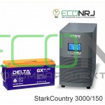 Инвертор (ИБП) Stark Country 3000 Online, 12А + АКБ Delta GX 12-150