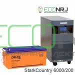 Инвертор (ИБП) Stark Country 6000 Online, 12А + АКБ Delta DTM 12200 L